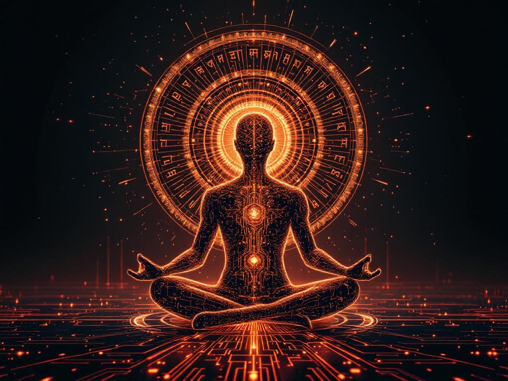 Neural network with sacred geometry for faith-domain AI